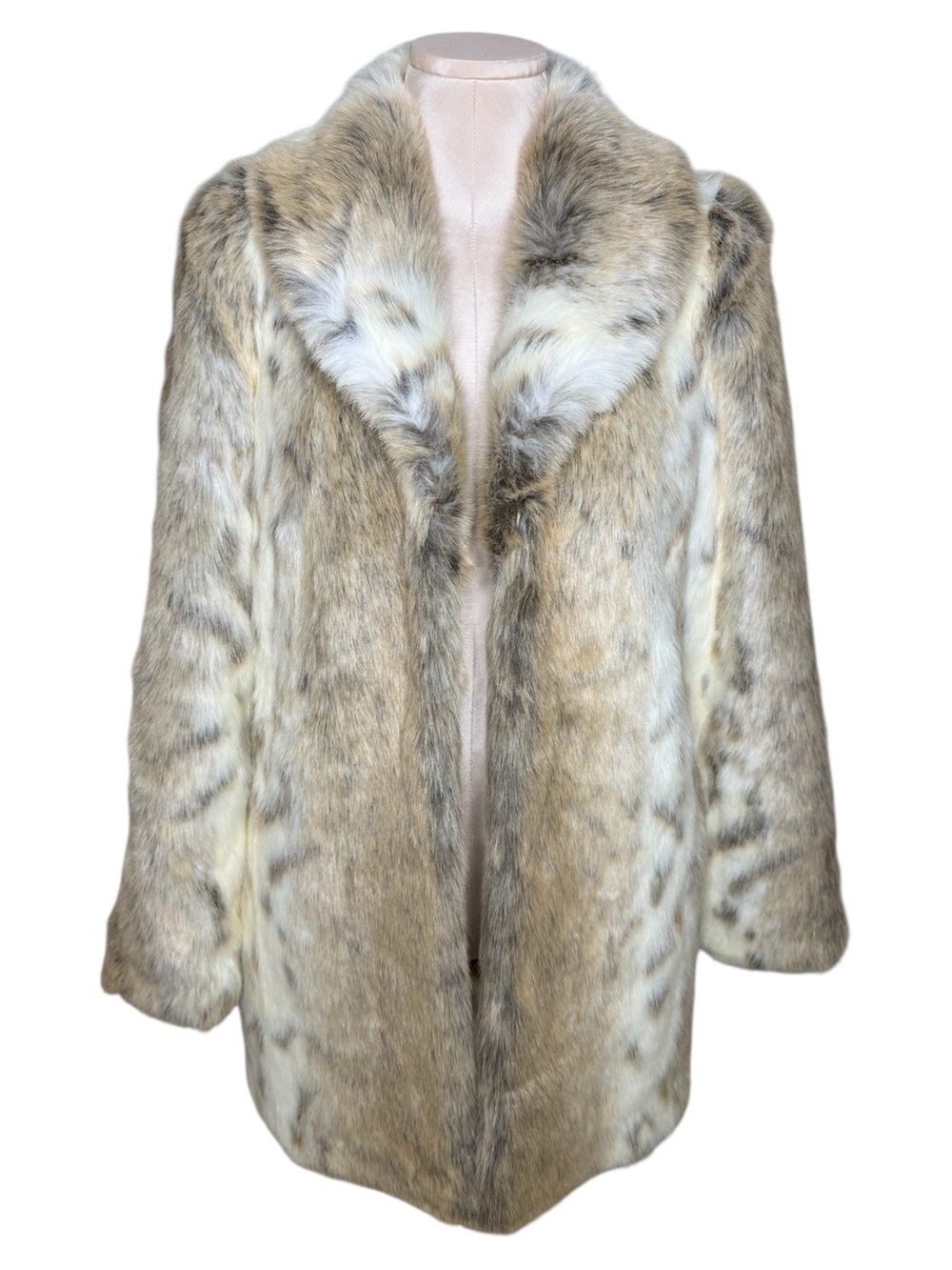 Tatiana faux fur coat in arctic fox